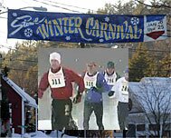 Snow Shoe race at the Stowe Winter carnival